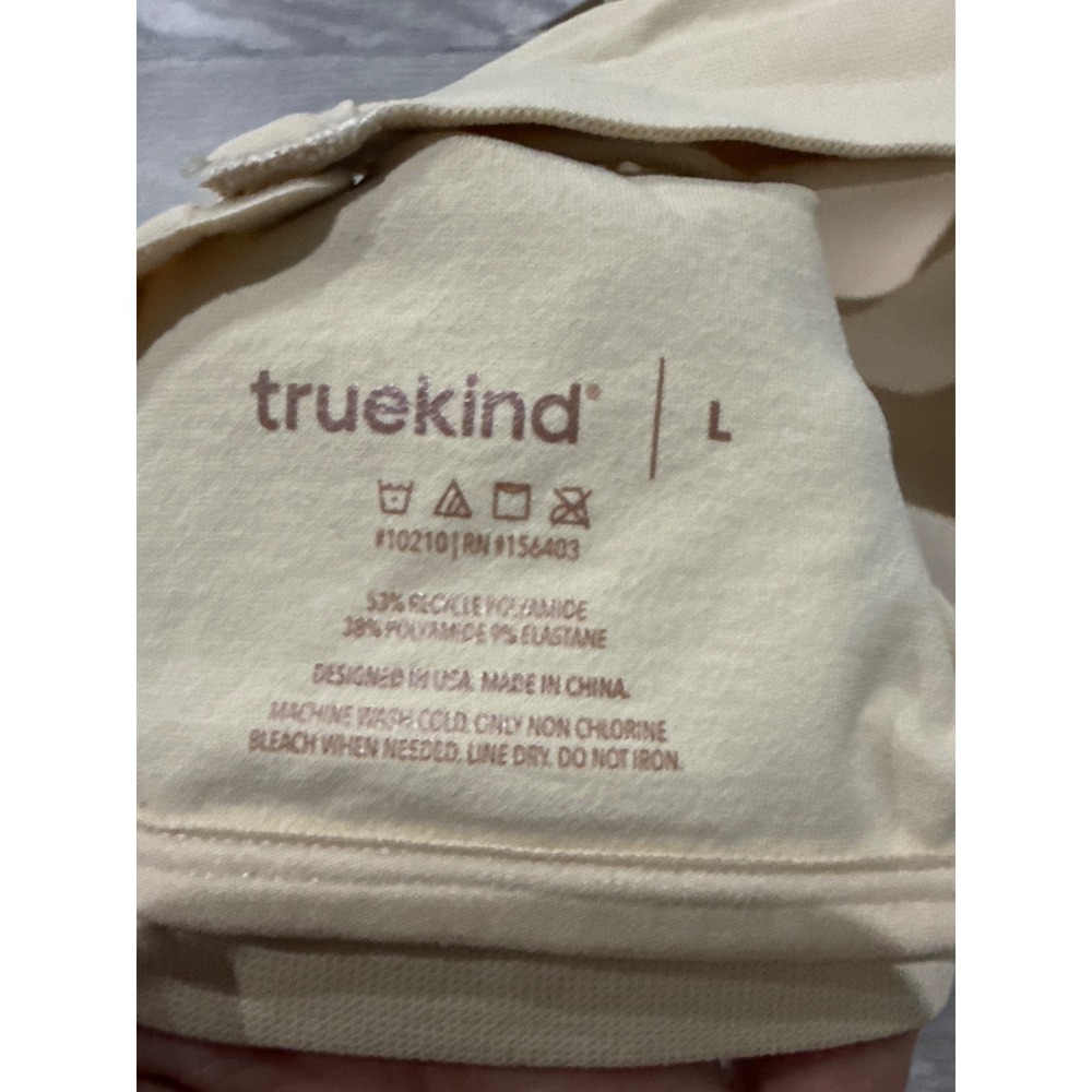 Truekind Supportive Comfort Wireless Shaping Bra Beige Large NWT w/ Extender - Picture 8 of 8